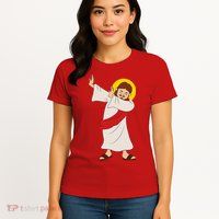 Dabbing Jesus  Womens T-Shirt