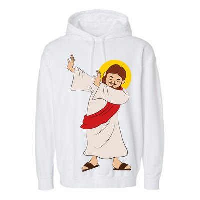 Dabbing Jesus  Garment-Dyed Fleece Hoodie