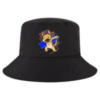 Dabbing K-9 Blue Police Thin Line Cool Comfort Performance Bucket Hat
