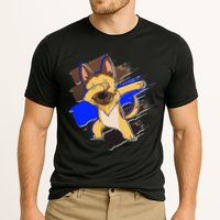Dabbing K-9 Blue Police Thin Line Cooling Performance Crew T-Shirt