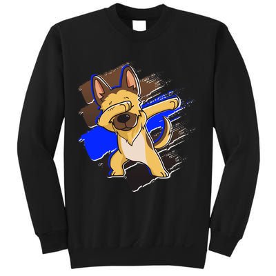 Dabbing K-9 Blue Police Thin Line Sweatshirt