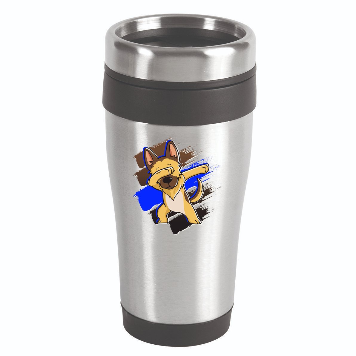 Dabbing K-9 Blue Police Thin Line 16oz Travel Tumbler