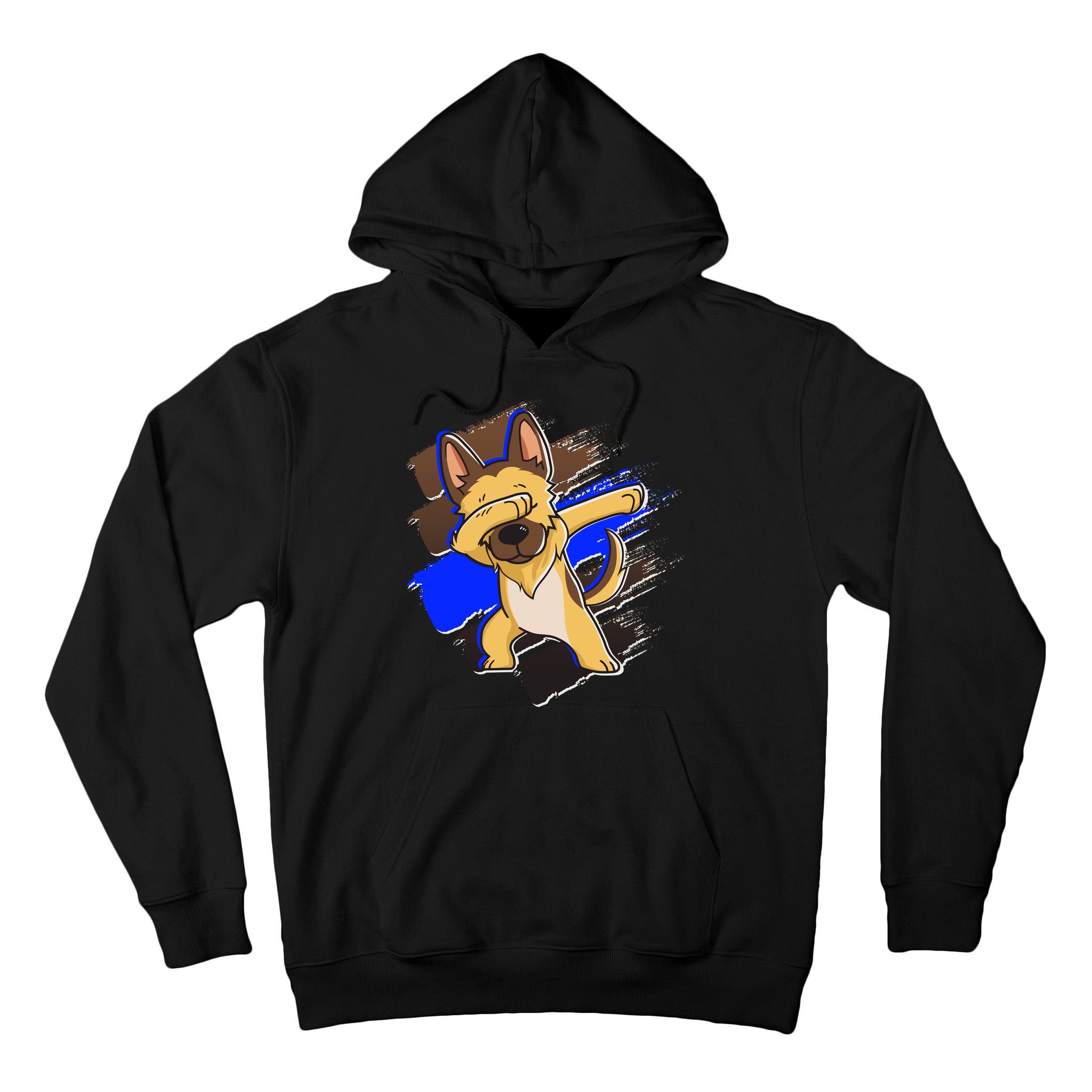 Dabbing K-9 Blue Police Thin Line Tall Hoodie