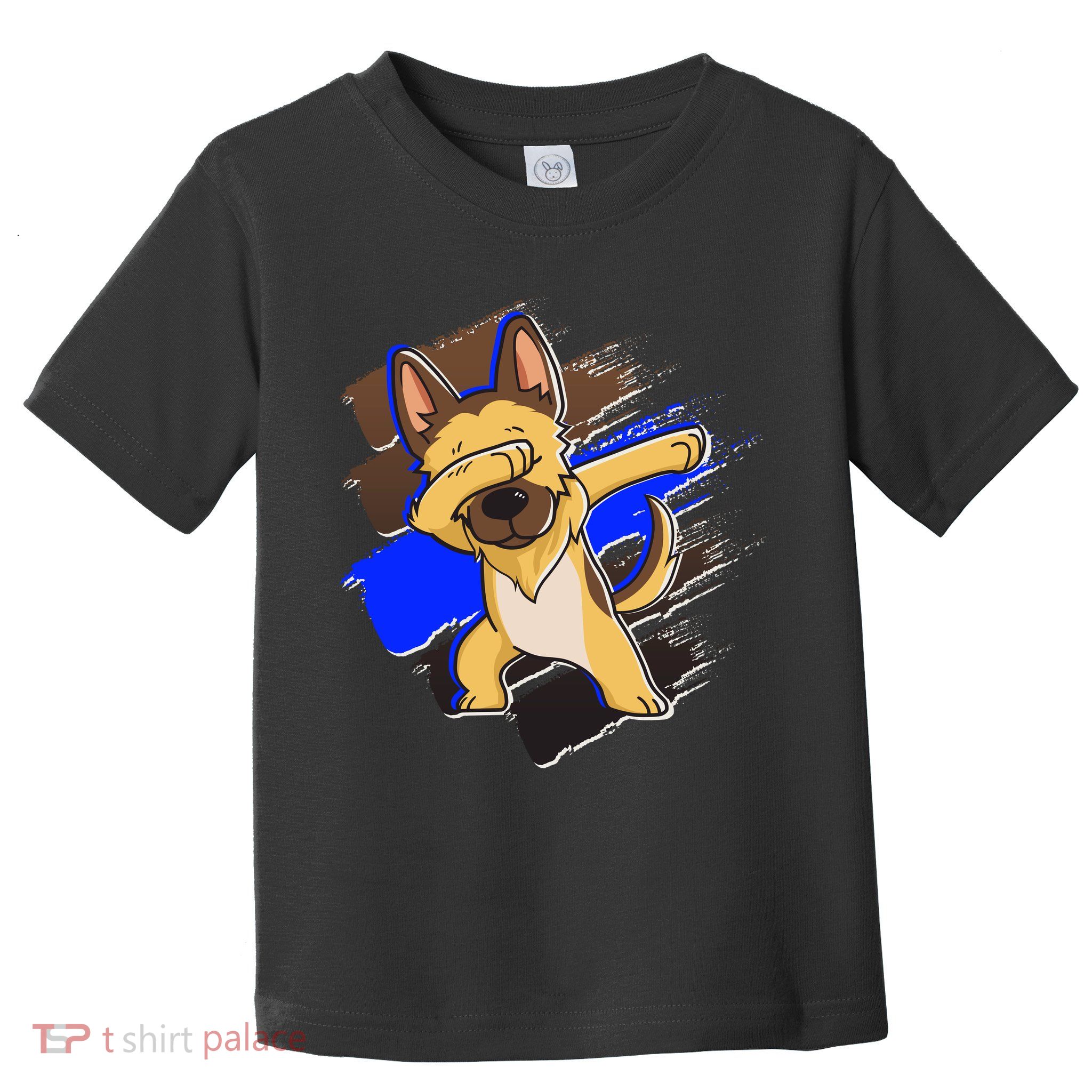 Dabbing K-9 Blue Police Thin Line Toddler T-Shirt