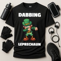 Dabbing Leprechaun Cooling Performance Crew T-Shirt