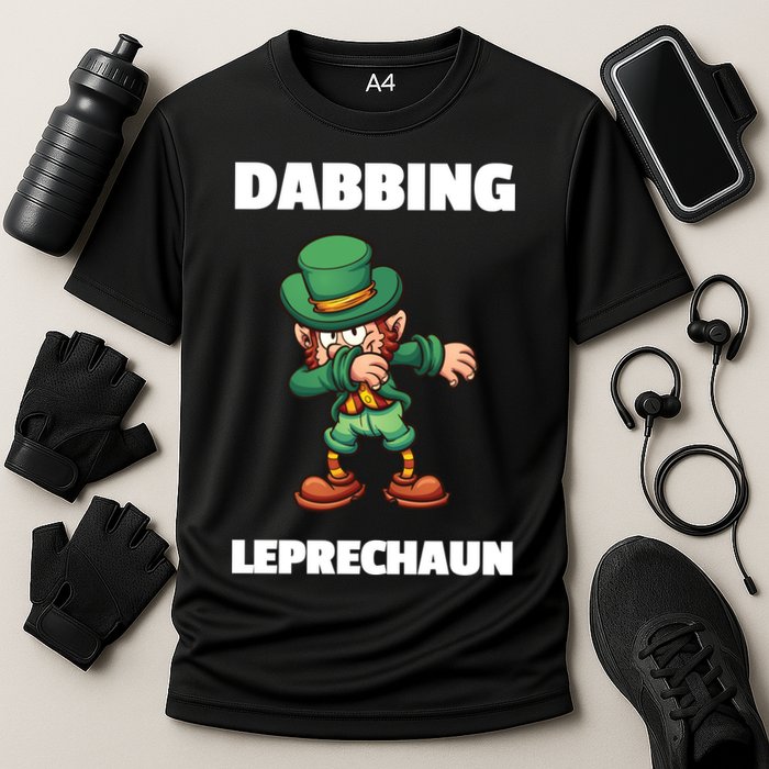 Dabbing Leprechaun Cooling Performance Crew T-Shirt