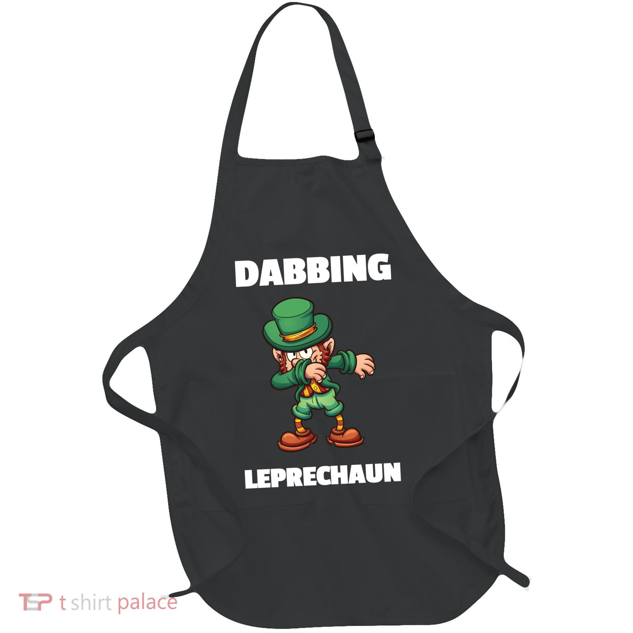 Dabbing Leprechaun Apron
