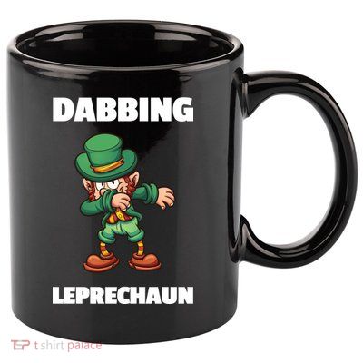 Dabbing Leprechaun 11oz C Handle Ceramic Mug