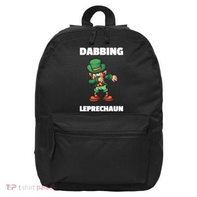 Dabbing Leprechaun 16 in Basic Backpack