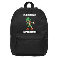 Dabbing Leprechaun 16 in Basic Backpack