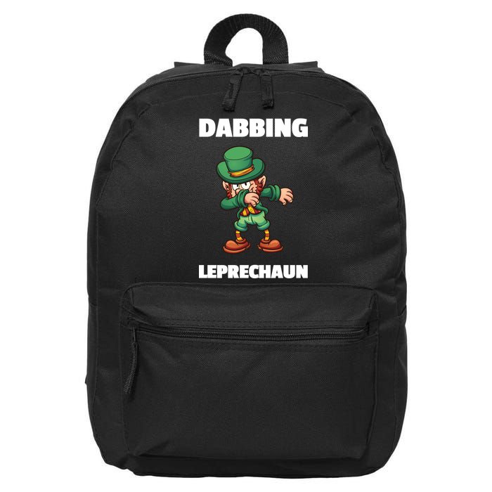 Dabbing Leprechaun 16 in Basic Backpack