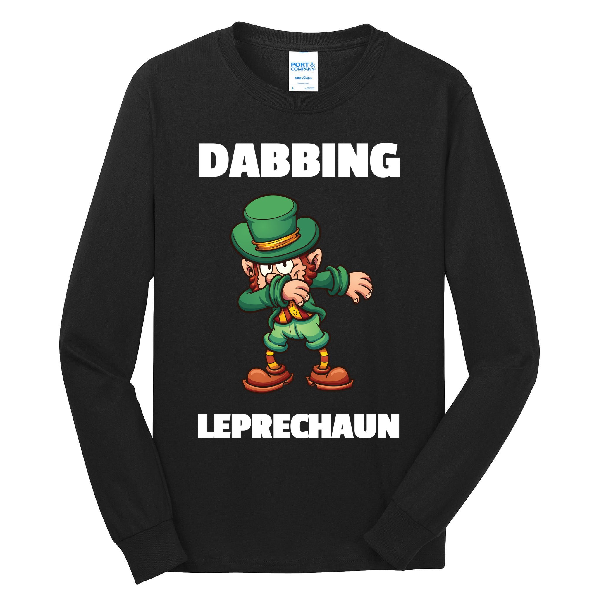 Dabbing Leprechaun Tall Long Sleeve T-Shirt