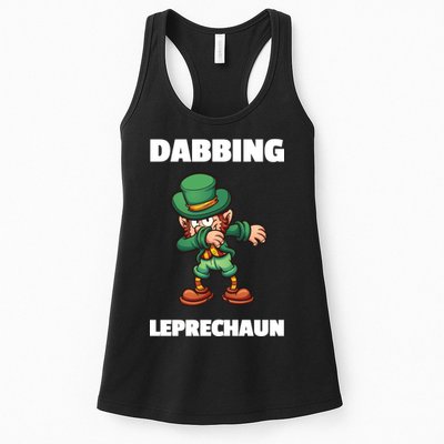 Dabbing Leprechaun Womens Tank Top