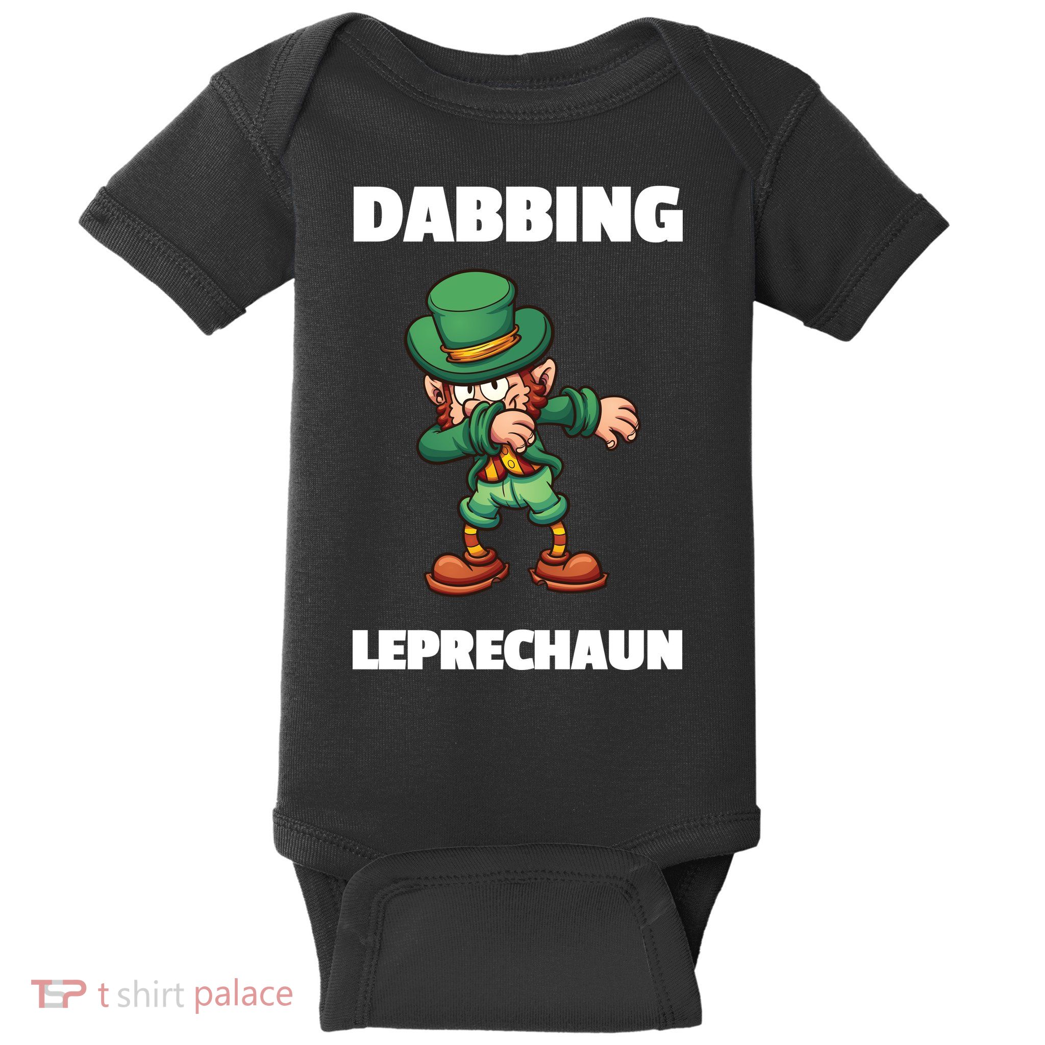 Dabbing Leprechaun Baby Bodysuit