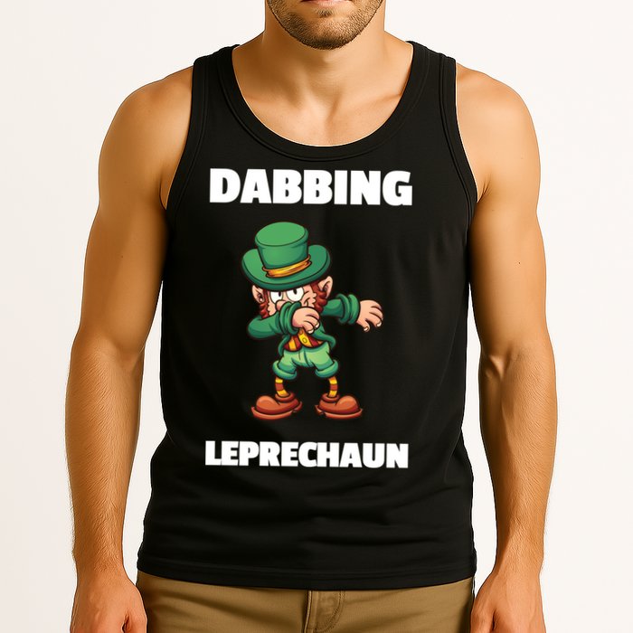 Dabbing Leprechaun Tank Top
