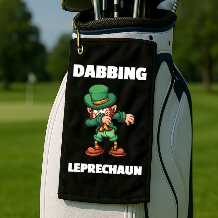 Dabbing Leprechaun Golf Towel