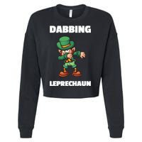 Dabbing Leprechaun Cropped Pullover Crew