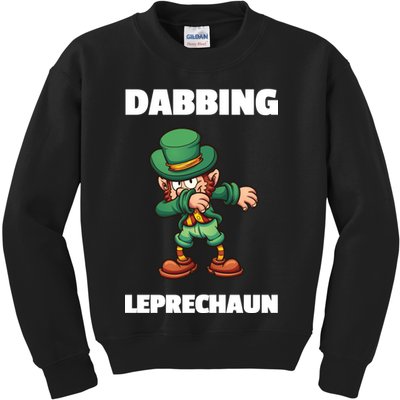 Dabbing Leprechaun Kids Sweatshirt