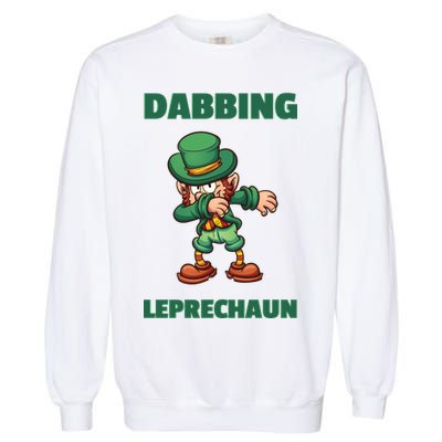 Dabbing Leprechaun Garment-Dyed Sweatshirt