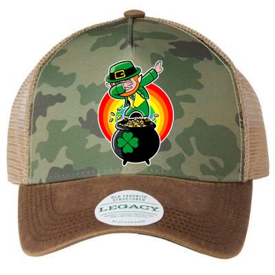 Dabbing Leprechaun Funny Irish Dab St. Patrick's Day Legacy Tie Dye Trucker Hat