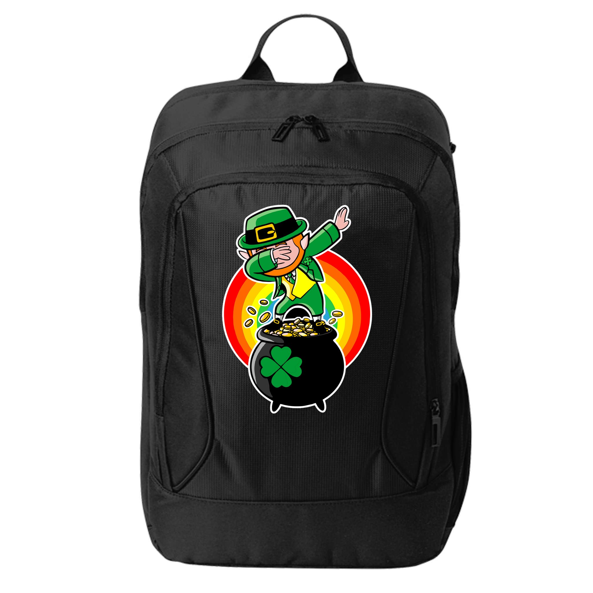 Dabbing Leprechaun Funny Irish Dab St. Patrick's Day City Backpack