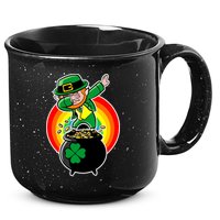 Dabbing Leprechaun Funny Irish Dab St. Patrick's Day 15oz Campfire Ceramic Mug