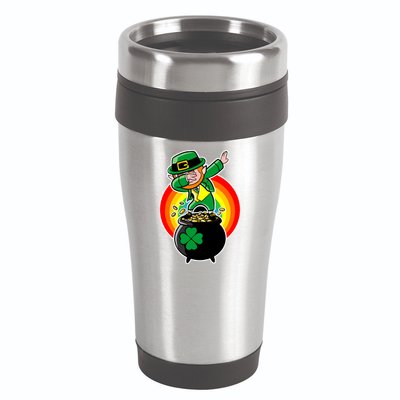 Dabbing Leprechaun Funny Irish Dab St. Patrick's Day 16oz Travel Tumbler