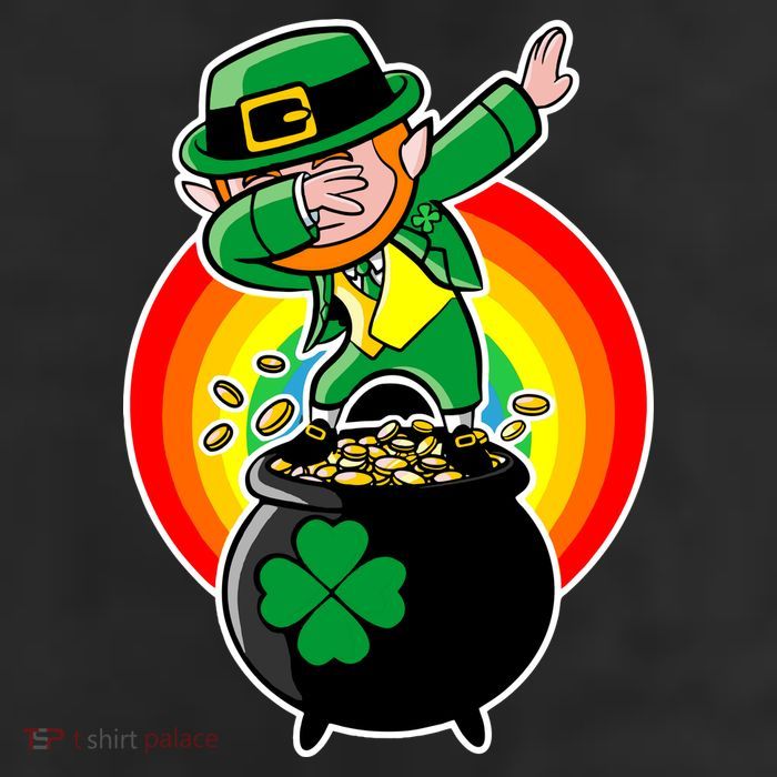 Dabbing Leprechaun Funny Irish Dab St. Patrick's Day 25L Jumbo Tote