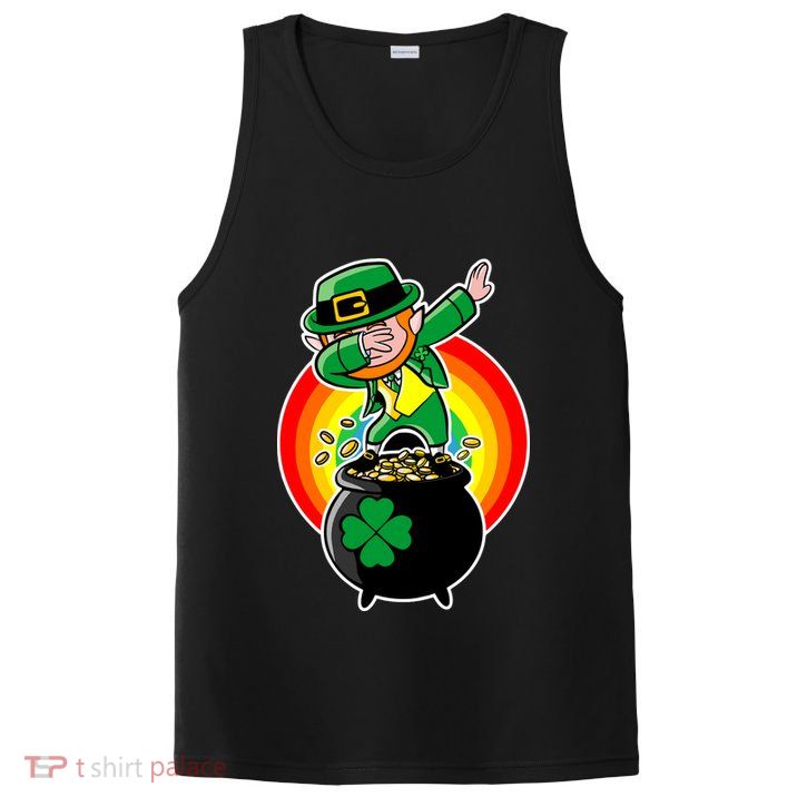 Dabbing Leprechaun Funny Irish Dab St. Patrick's Day PosiCharge Competitor Tank
