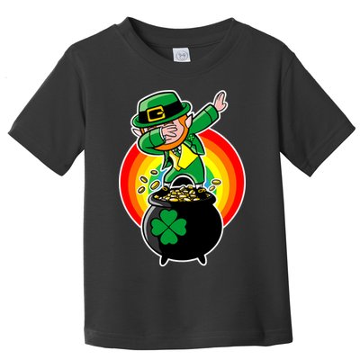 Dabbing Leprechaun Funny Irish Dab St. Patrick's Day Toddler T-Shirt