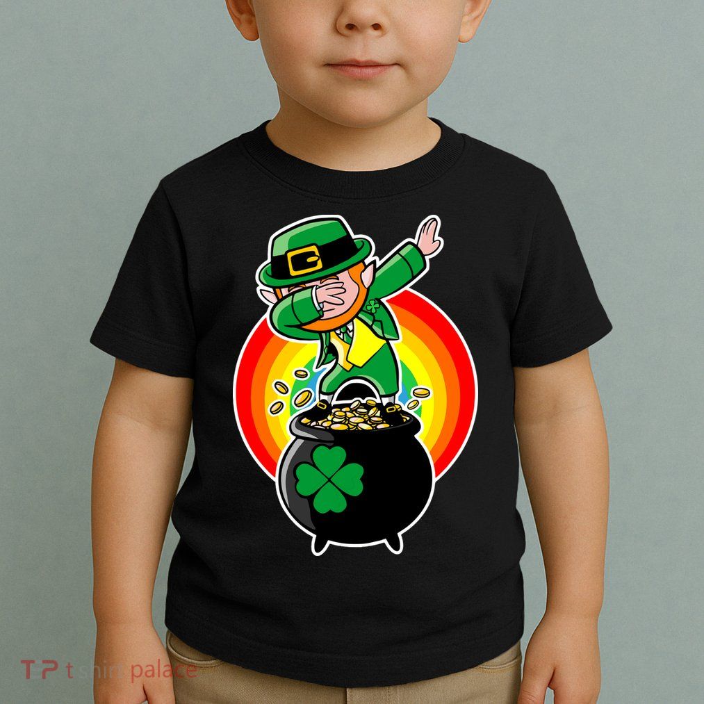 Dabbing Leprechaun Funny Irish Dab St. Patrick's Day Toddler T-Shirt