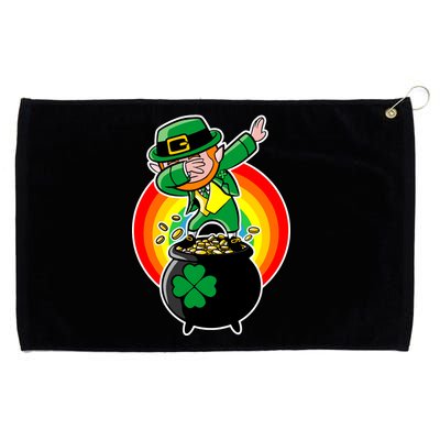 Dabbing Leprechaun Funny Irish Dab St. Patrick's Day Grommeted Golf Towel