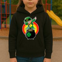 Dabbing Leprechaun Funny Irish Dab St. Patrick's Day Kids Hoodie