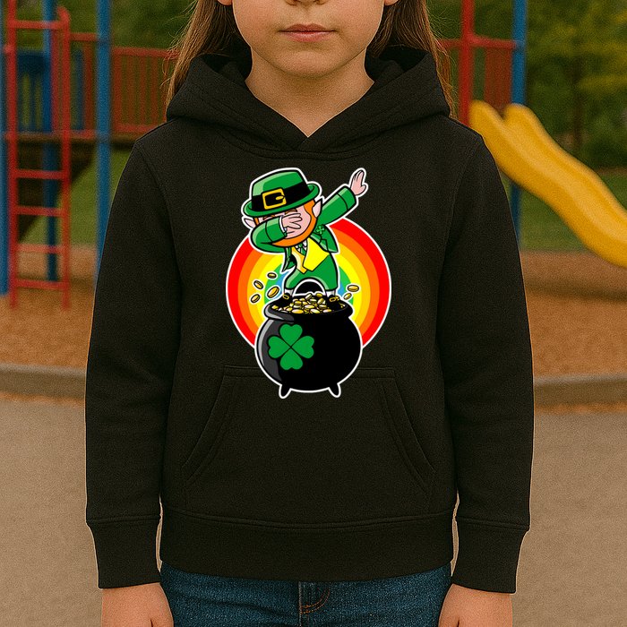 Dabbing Leprechaun Funny Irish Dab St. Patrick's Day Kids Hoodie