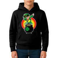Dabbing Leprechaun Funny Irish Dab St. Patrick's Day Kids Hoodie