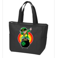 Dabbing Leprechaun Funny Irish Dab St. Patrick's Day Zip Tote Bag
