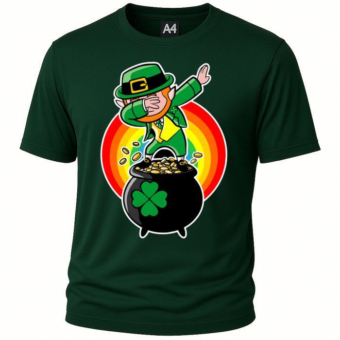 Dabbing Leprechaun Funny Irish Dab St. Patrick's Day Performance Shirt