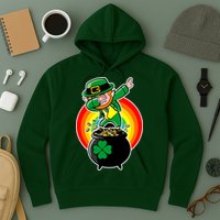 Dabbing Leprechaun Funny Irish Dab St. Patrick's Day Hoodie
