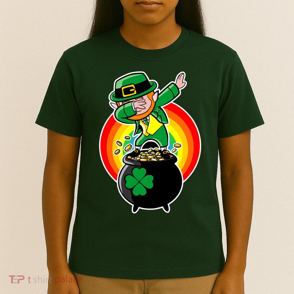 Dabbing Leprechaun Funny Irish Dab St. Patrick's Day T-Shirt