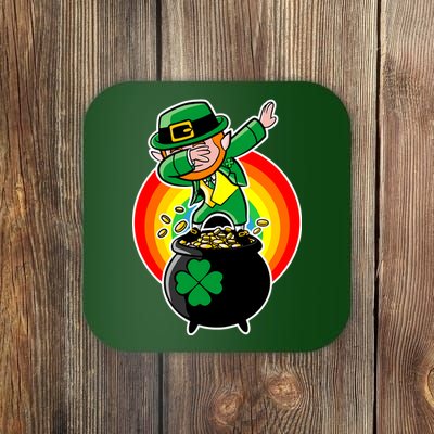 Dabbing Leprechaun Funny Irish Dab St. Patrick's Day Coaster