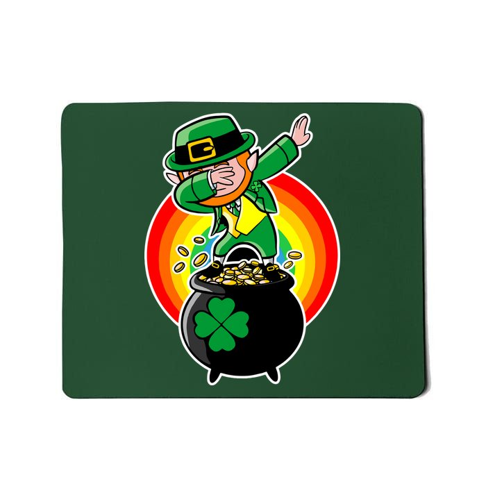 Dabbing Leprechaun Funny Irish Dab St. Patrick's Day Mousepad