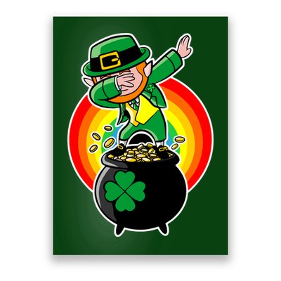 Dabbing Leprechaun Funny Irish Dab St. Patrick's Day Poster