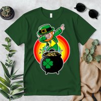 Dabbing Leprechaun Funny Irish Dab St. Patrick's Day Premium T-Shirt