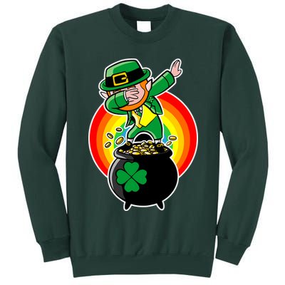 Dabbing Leprechaun Funny Irish Dab St. Patrick's Day Tall Sweatshirt