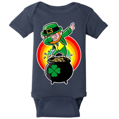 Dabbing Leprechaun Funny Irish Dab St. Patrick's Day Baby Bodysuit