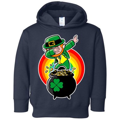 Dabbing Leprechaun Funny Irish Dab St. Patrick's Day Toddler Hoodie