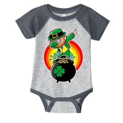 Dabbing Leprechaun Funny Irish Dab St. Patrick's Day Infant Baby Jersey Bodysuit