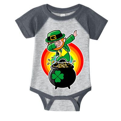 Dabbing Leprechaun Funny Irish Dab St. Patrick's Day Infant Baby Jersey Bodysuit