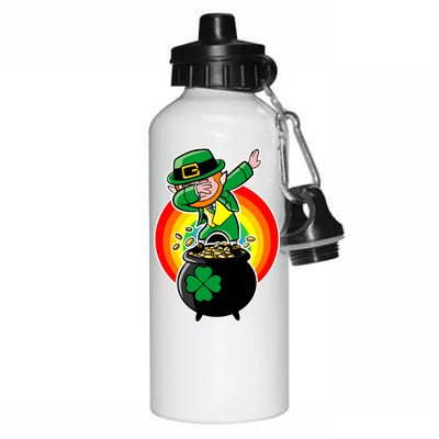 Dabbing Leprechaun Funny Irish Dab St. Patrick's Day Aluminum Water Bottle