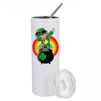 Dabbing Leprechaun Funny Irish Dab St. Patrick's Day Stainless Steel Tumbler